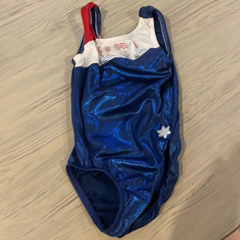 Girls USA gymnastics leotard
